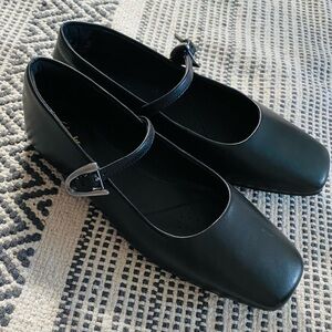 leather ballet flats size 6